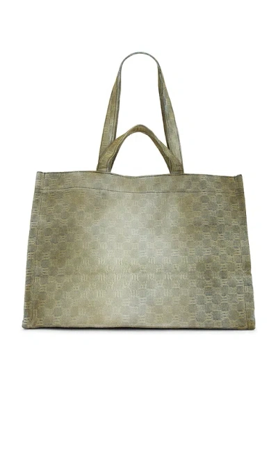 Misbhv Monogram Tote Bag In Dirt Denim
