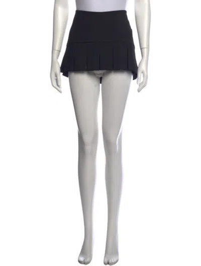 Pre-owned Misbhv Pleated Accents Mini Skirt In Black