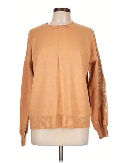Pre-owned Misook Pullover Sweater In Tan