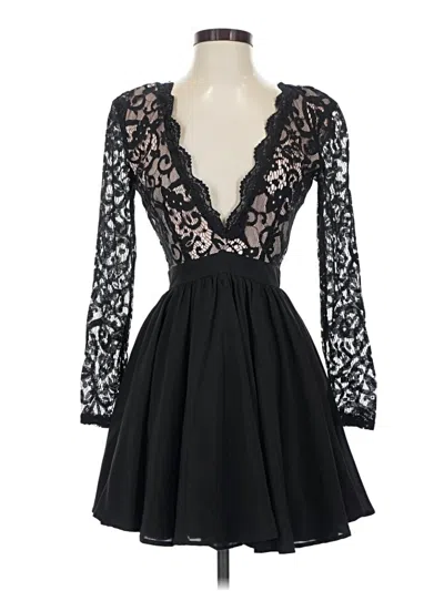 Pre-owned Missguided Cocktail Dress In Black