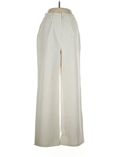Pre-owned Missguided Dress Pants In Ivory