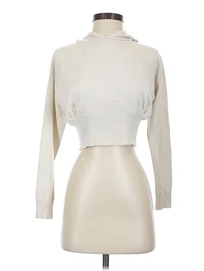 Pre-owned Missguided Long Sleeve Turtleneck In Ivory