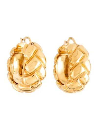 Pre-owned Missoma Lucy Williams Waffle Mini Hoop Earrings In Multicolor