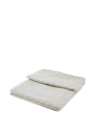 Missoni Chevron-pattern Towel (set Of Two) In Gray