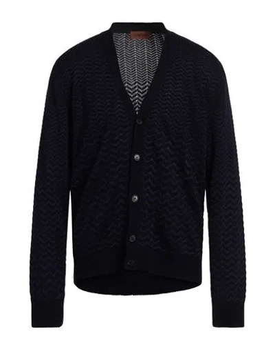 Missoni Man Cardigan Purple Size 36 Cotton, Viscose