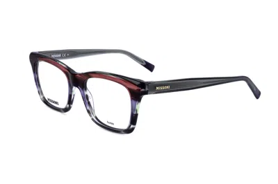 Missoni Mis 0117 0l7w 00 Violet Brown Horn 50mm In Multi