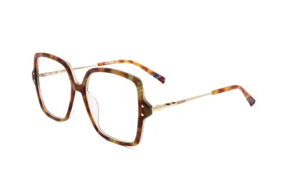 Missoni Mis0005 02nl 00 Havana Pattern Green 53mm In Gold