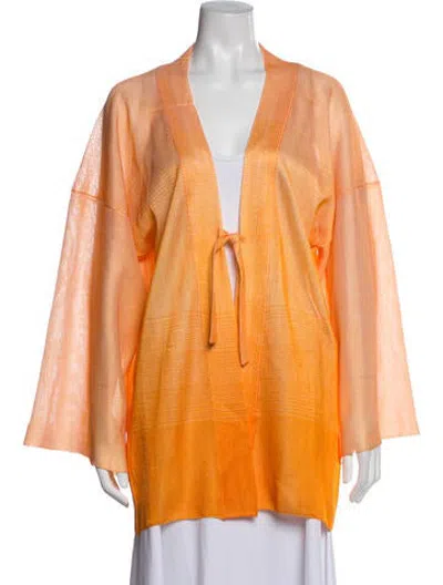 Pre-owned Missoni Patterned Jacket In Orange