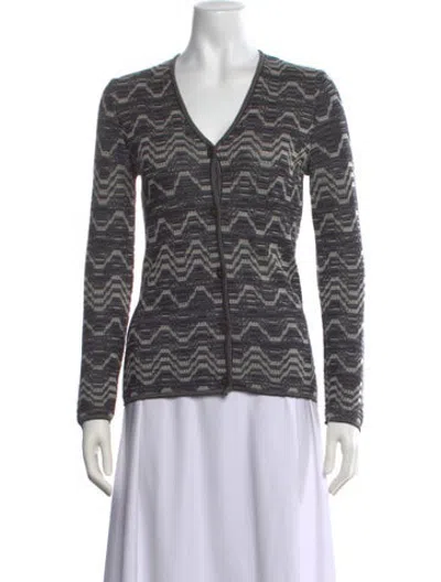 Pre-owned Missoni Sport Wool Patterned Sweater In Multicolor