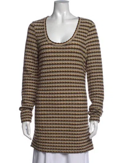 Pre-owned Missoni Sport Wool Striped Tunic In Multicolor