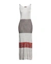 Missoni Woman Maxi Dress Ivory Size 10 Viscose, Cotton, Cupro, Polyester In White