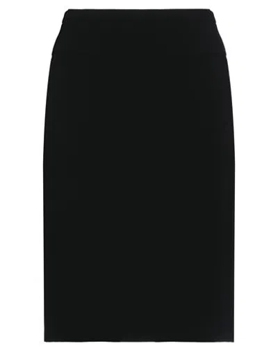 Missoni Woman Midi Skirt Black Size 12 Triacetate, Polyester
