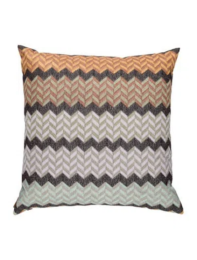 Pre-owned Missoni Zig Zag Throw Pillow In Neutrals