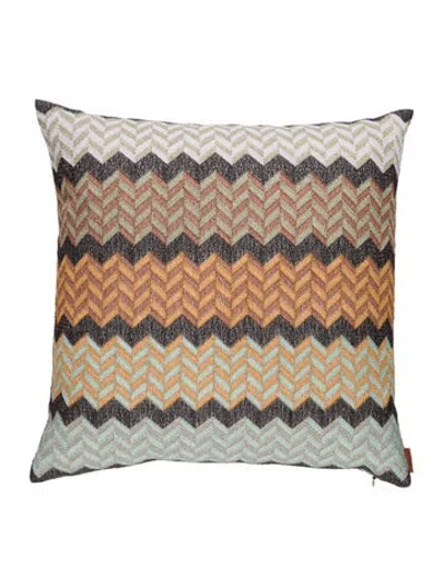 Pre-owned Missoni Zig Zag Throw Pillow In Neutrals