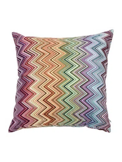 Pre-owned Missoni Zigzag Throw Pillow In Yellow