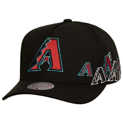 Mitchell & Ness Womens Arizona Diamondbacks Diamondbacks Sideshow Pro Pinch Cap In Black