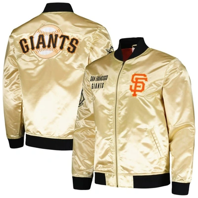 Mitchell & Ness Gold San Francisco Giants Og 2.0 Lightweight Satin Full-zip Jacket