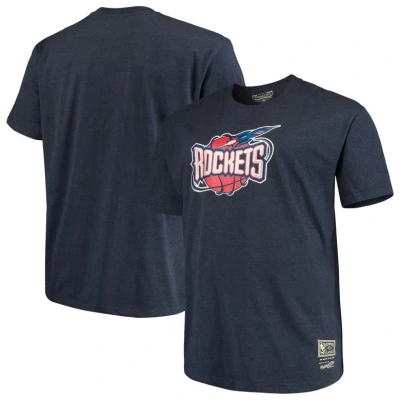 Mitchell & Ness Men's  Navy Distressed Houston Rockets Big And Tall Hardwood Classics Vintage-like Lo