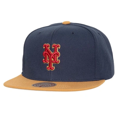 Mitchell & Ness Men's  Navy New York Mets Work It Snapback Hat