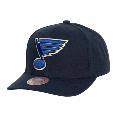 Mitchell & Ness Navy St. Louis Blues Team Ground Pro Adjustable Hat