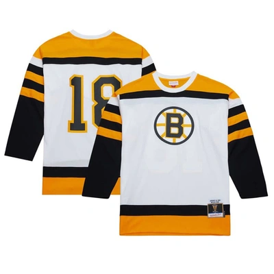 Mitchell & Ness Kids'  Willie O'ree White Boston Bruins 1958 Blue Line Player Jersey