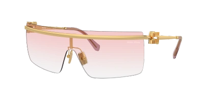 Miu Miu Woman Sunglass Mu 50zs In Clear Gradient Pink