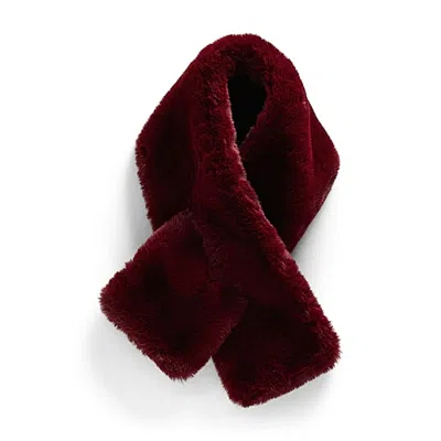 Mixit Faux Fur Muffler Womens Trapper Hat In Red