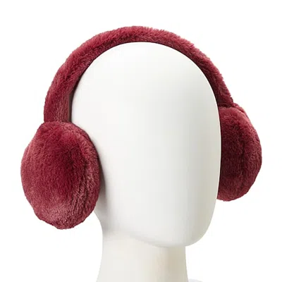 Mixit Faux Fur Womens Ear Muffs In Red