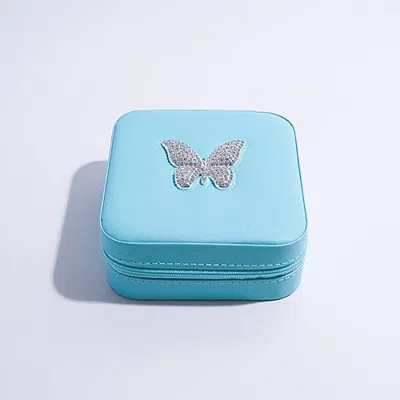 Mixit Faux Leather Jewelry Travel Case In Blue