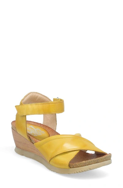 Miz Mooz Sofie Wedge Sandal In Ochre