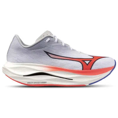 Mizuno Mens  Wave Rebellion Flash 3 In White/fiery Coral
