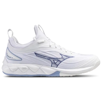 Mizuno Womens  Wave Luminous In White/bell Weather Blue