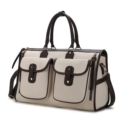 Mkf Collection Genevieve Duffle Handbag Color Block Vegan Leather Women By Mia K