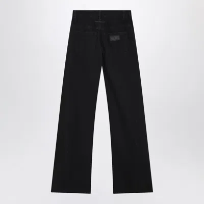 Mm6 Maison Margiela Black Panelled Jeans