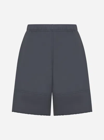 Mm6 Maison Margiela Cotton Shorts In Grey