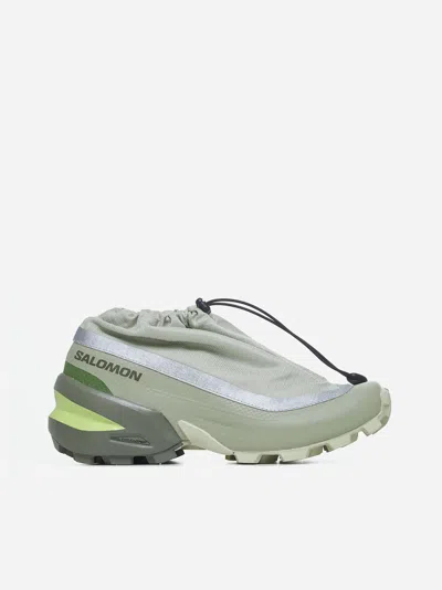 Mm6 X Salomon Cross Low Sneakers Mm6 Maison Margiela  X Salomon In Alfalfa,silver Reflective,flin