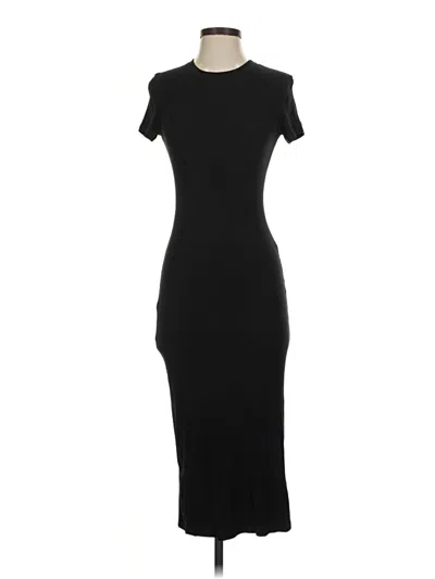 Pre-owned Mng Casual Dress In Black