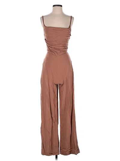 Pre-owned Mng Casual Dress In Brown