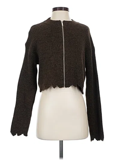 Pre-owned Mng Jacket In Brown