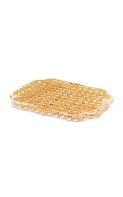 Moda Domus Baroque Rattan Tray In Neutral