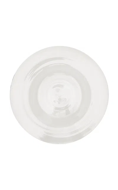 Moda Domus - Glass Rimmed Soup Plate - White In Gray