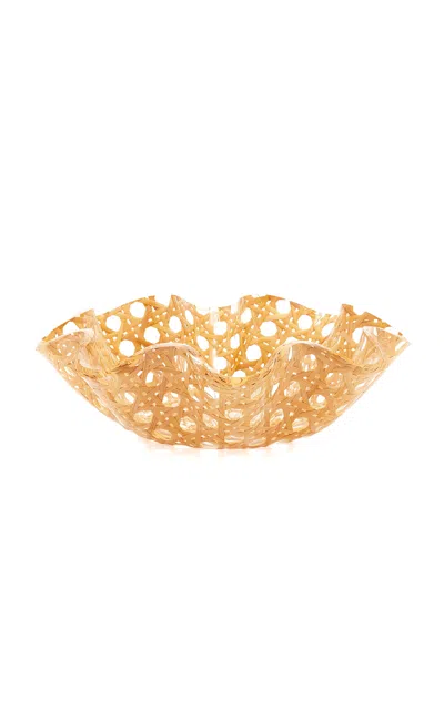 Moda Domus Medium Rattan Salad Bowl In Neutral