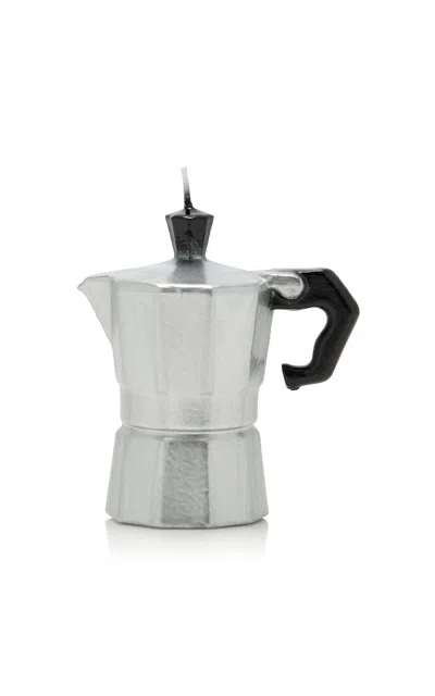 Moda Domus - Moka Pot Wax Candle - Multi In Silver