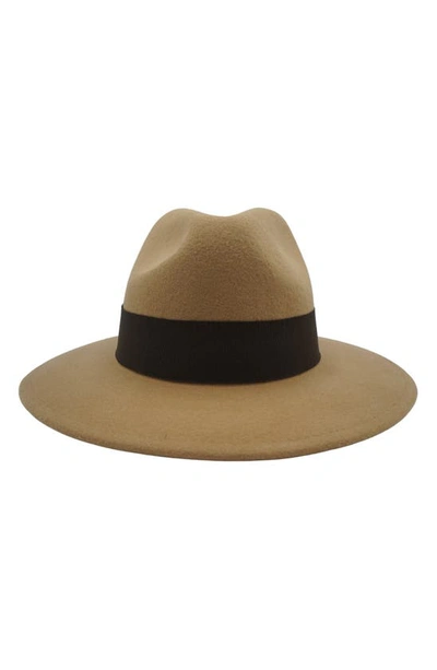 Modern Monarchie Brown Wool Felted Fedora