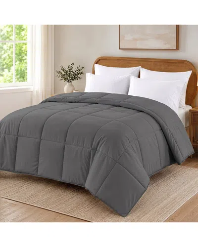 Modern Threads Reversible Quilted Down Alternative Comforter In Gray