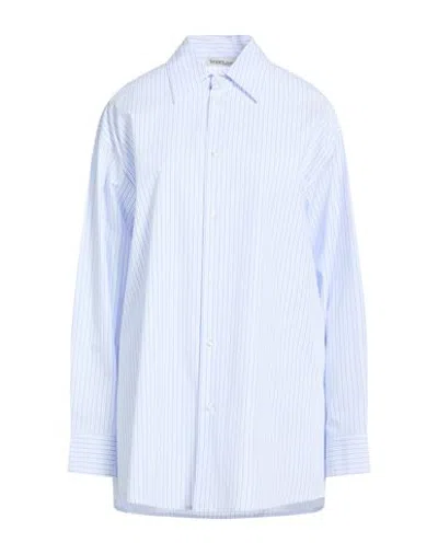 Modes Woman Shirt Azure Size M/l Cotton In Blue