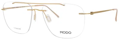 Modo 4612 Unisex Metal Eyeglasses Frame 54-15-142 In Gold0 - Gold / Demo