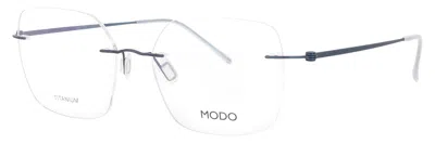 Modo 4634 Mini Titanium Eyeglasses, 52-16-142, Case Included In Grybl - Grey Blue / Demo