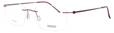 Modo 4635 Titanium Men's Eyeglasses, 54-19-145 In Burg0 - Burgundy / Demo