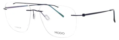 Modo Men's  Style 4612 Titanium Eyeglasses, Size 54-15-142 In Navy0 - Navy / Demo